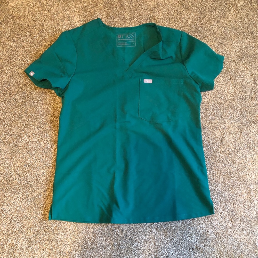 Figs scrub top women’s green